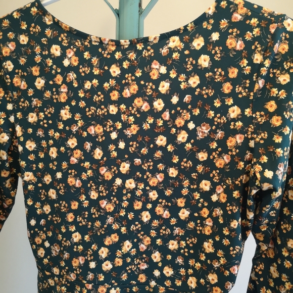 Rebel Sugar Floral Faux Wrap Top - Picture 6 of 8